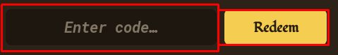 Idle Cultivation Enter code box and Redeem button